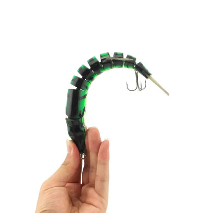 Best Product Prize Adwarded At China Fish Super Flexible 9 segmented Pike Muskie lure 8" Pike Walleye Fishing Lures Lureswholesale