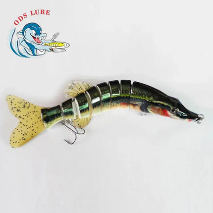 Best Product Prize Adwarded At China Fish Super Flexible 9 segmented Pike Muskie lure 8" Pike Walleye Fishing Lures Lureswholesale