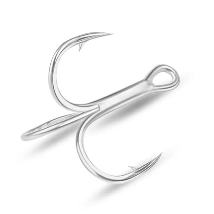 Blood Treble Fishing Hook High Carbon Steel Fish Hooks High Strength Bright Tin Three Hooks Tackle 8011 Lureswholesale