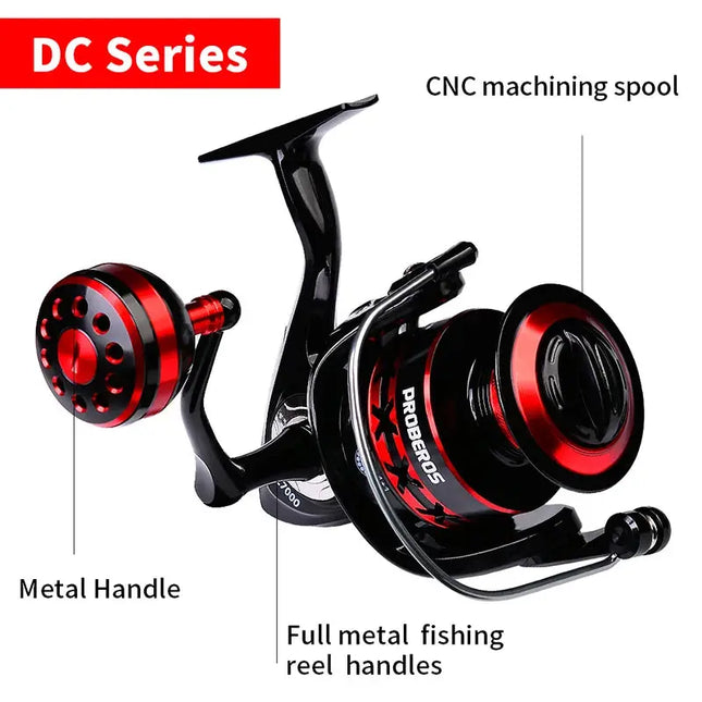 CNC Machine Spinning Reel 11-21KG Max Drag Metal Spool Saltwater Fishing Reel for Bass Pike Fishing Wheel Lureswholesale