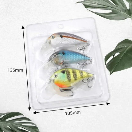 Clamp box packaging Shallow diving square bill crankbait wholesale crank fishing lures kit set cranking fishing lures bass kit Lureswholesale