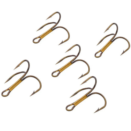 Classic High Carbon Steel Red Treble Hooks 2# 4# 6# 8# 10# Fishing Equipment 50pcs/bag Lureswholesale