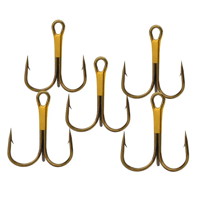 Classic High Carbon Steel Red Treble Hooks 2# 4# 6# 8# 10# Fishing Equipment 50pcs/bag Lureswholesale