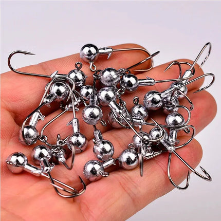 Crank Jig Head Hook 1g 1.5g 2g 2.5g 3.5g 5g 7g 10g 12g 14g 20g Fishing Hook Head Jig Lure Soft Worm Jig Hook Fishing Accessories Lureswholesale