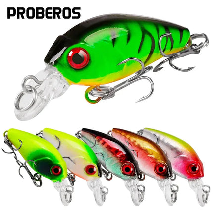 Crank Mini Bait Floating Fishing Lure 4.5cm 3.5g 3D Eyes Lifelike Bass Lure for Tout Fishing Tackle Lureswholesale