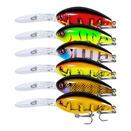 Crankbait Fishing Lures 115mm 17.5g Plastic Hard Bait Floating Wobblers Artificial Crank Plastic Lures Lureswholesale