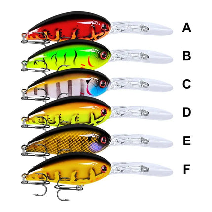 Crankbait Fishing Lures 115mm 17.5g Plastic Hard Bait Floating Wobblers Artificial Crank Plastic Lures Lureswholesale