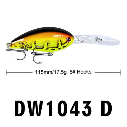 Crankbait Fishing Lures Plastic Hard Bait Floating Wobblers Artificial Crank Plastic Lures Lureswholesale