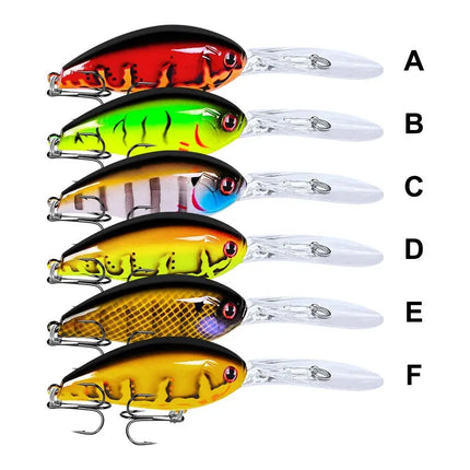 Crankbait Fishing Lures Plastic Hard Bait Floating Wobblers Artificial Crank Plastic Lures Lureswholesale