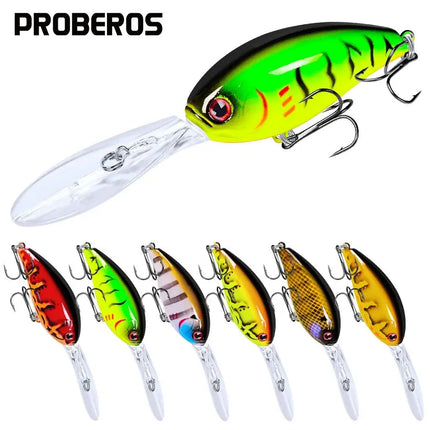 Crankbait Fishing Lures Plastic Hard Bait Floating Wobblers Artificial Crank Plastic Lures Lureswholesale