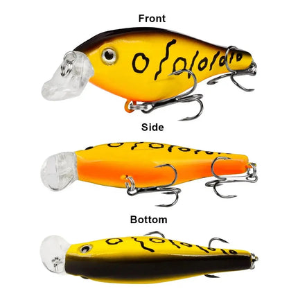 Cross-border supply of rock bait 8cm/11.5G plastic bionic bait Lures Crank Bait Kit Fishing Tackle Lureswholesale