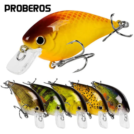 Diving Fishing Lures Crank Wobblers Minnow Artificial Bass Bait 7cm 13g Square Bill Crankbait Hard Lures Lureswholesale