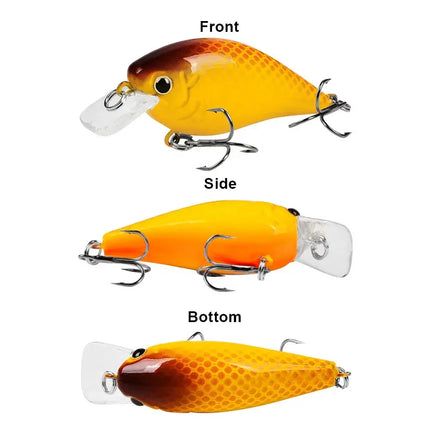 Diving Fishing Lures Crank Wobblers Minnow Artificial Bass Bait 7cm 13g Square Bill Crankbait Hard Lures Lureswholesale