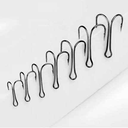 Double Hooks High Carbon Steel Long Shaft Hook for Artificial Baits Wobblers Soft Lure Fishing Tackle Lureswholesale