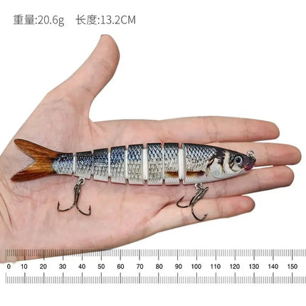 Factory Wholesale 8 segment Hard Body Bait Multi Jointed Swimbait Fishing Lure Wobblers for Fishing Lureswholesale