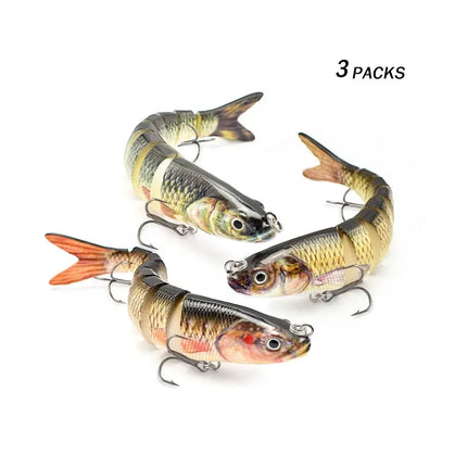 Factory Wholesale 8 segment Hard Body Bait Multi Jointed Swimbait Fishing Lure Wobblers for Fishing Lureswholesale