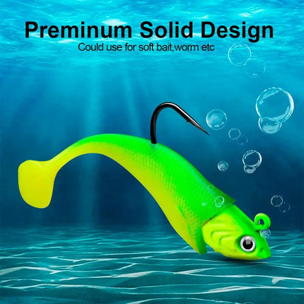 Fish Jig Head Fishing Hook 30g 35g 45g Offset Sinker Soft Worm Hook for Bass Carp Fishing Tackle Lureswholesale