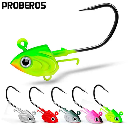 Fish Jig Head Fishing Hook 30g 35g 45g Offset Sinker Soft Worm Hook for Bass Carp Fishing Tackle Lureswholesale