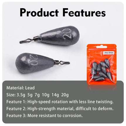 Fishing Drop Shot Weights Rig Kit Sinkers Trokar with Lead for Bass Fishing Tackle Lureswholesale