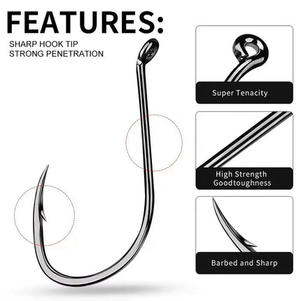 Fishing Hook Octopus Series High-carbon Steel Fishhook Saltwater Bass Hook Lureswholesale