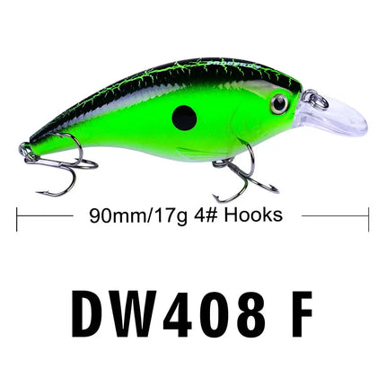 Fishing Lure Crank Wobblers Minnow Artificial Bass Bait 9cm 16.5g Square Bill Crankbait Hard Lures Lureswholesale