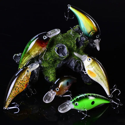 Fishing Lure Crank Wobblers Minnow Artificial Bass Bait 9cm 16.5g Square Bill Crankbait Hard Lures Lureswholesale