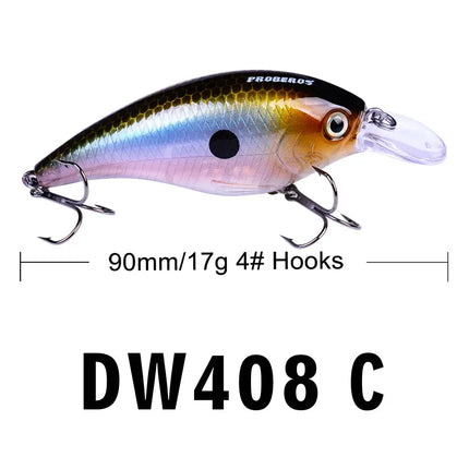 Fishing Lure Crank Wobblers Minnow Artificial Bass Bait 9cm 16.5g Square Bill Crankbait Hard Lures Lureswholesale