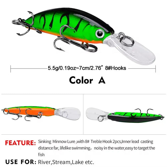 Fishing Lures Hard Baits Small Minnow Sinking Jerkbaits for Bass Hard Body Lure Lureswholesale