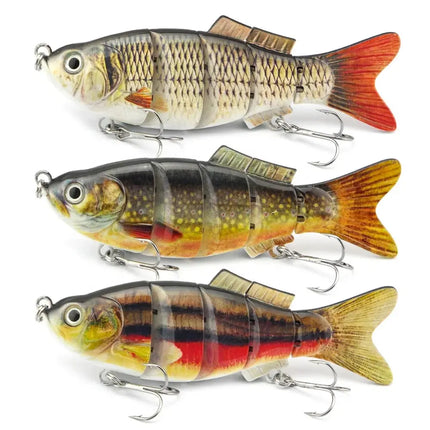 Fishing Lures Saltwater Strong Body 7''/ 6''Five Sections Shad Jointed Swimbait Fishing Trolling Lures Lureswholesale