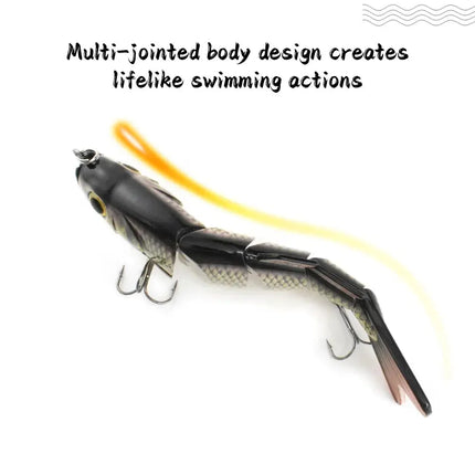 Fishing Lures Saltwater Strong Body 7''/ 6''Five Sections Shad Jointed Swimbait Fishing Trolling Lures Lureswholesale