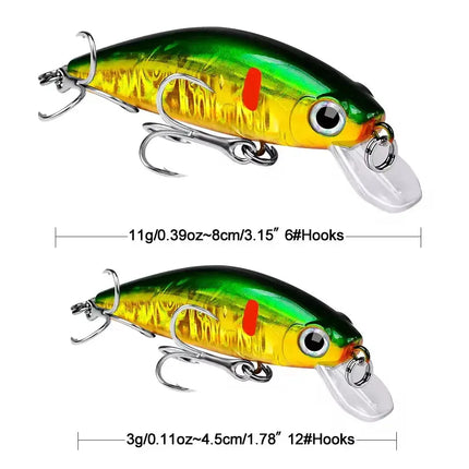 Fishing Minnow Lure 11g/3g Small Fat Plastic Crankbait Propeller Artificial Bait Lureswholesale