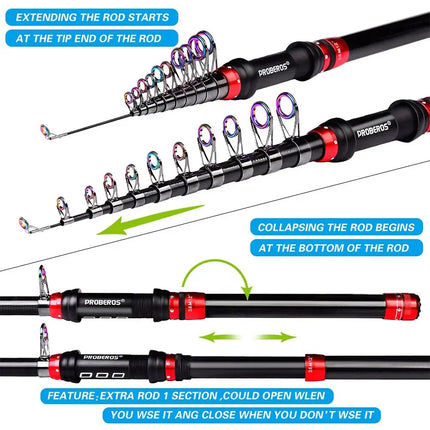 Fishing Pole and Reel Set Mini Portable Telescopic Rod + Spinning Reel Fishing Line Bait Tackle Kits Gift Lureswholesale