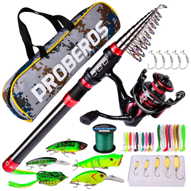 Fishing Pole and Reel Set Mini Portable Telescopic Rod + Spinning Reel Fishing Line Bait Tackle Kits Gift Lureswholesale