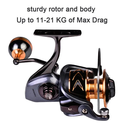 Fishing Reel CNC Metal Spool Spinning Reel Max Drag 11-21kg Saltwater Reel Carp Wheel Fishing Tackle Lureswholesale