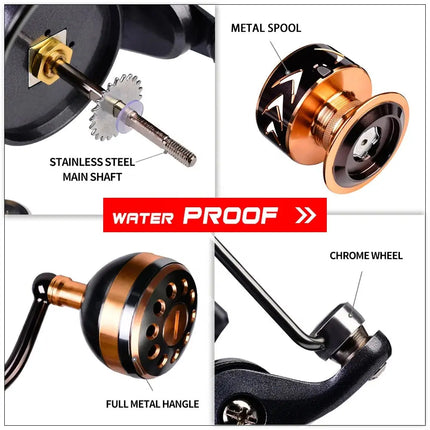 Fishing Reel CNC Metal Spool Spinning Reel Max Drag 11-21kg Saltwater Reel Carp Wheel Fishing Tackle Lureswholesale