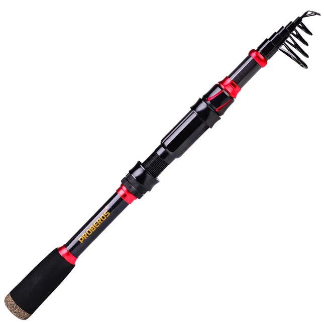 Fishing Rod and Reel Combo Carbon Fiber Telescopic Pole with Spinning Baitcasting Reel Kits Bass Fishing Tackle Set Lureswholesale