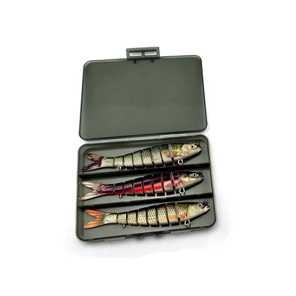 Fishing Tackle Box Hard Plastic Segmented Swimbait Lures for Bass Fishing Lures Kit Lureswholesale