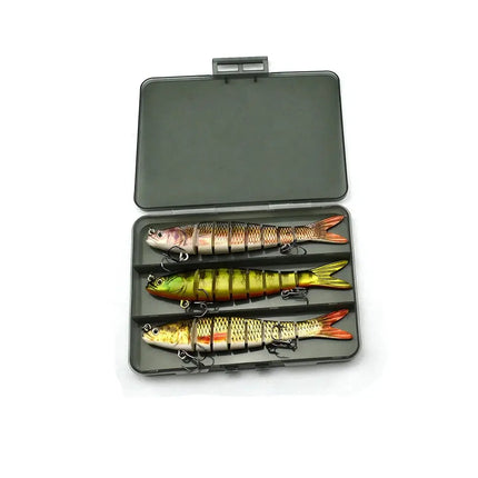 Fishing Tackle Box Hard Plastic Segmented Swimbait Lures for Bass Fishing Lures Kit Lureswholesale