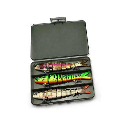 Fishing Tackle Box Hard Plastic Segmented Swimbait Lures for Bass Fishing Lures Kit Lureswholesale