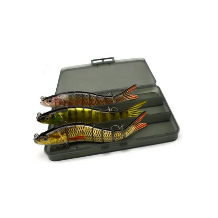 Fishing Tackle Box Hard Plastic Segmented Swimbait Lures for Bass Fishing Lures Kit Lureswholesale