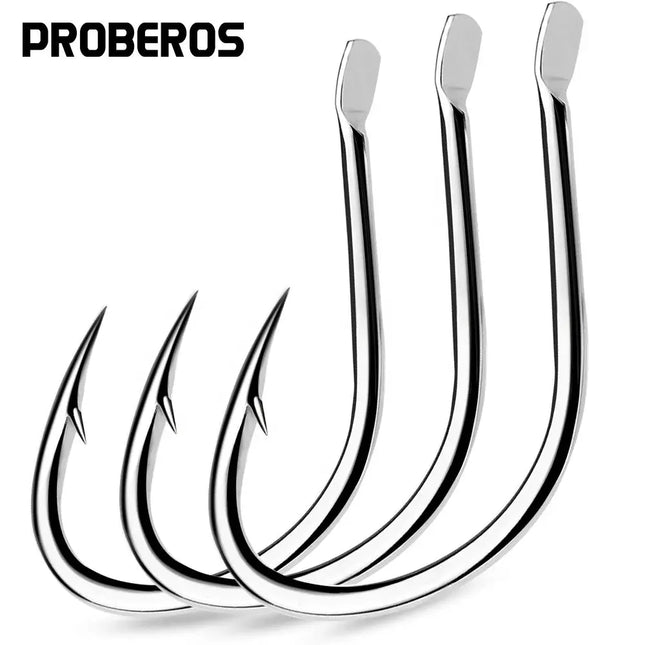 Flatting Single Fishing Hook Pike Barbed Fishhook High Carbon Steel Jig Assistant Fish Hook Fishing Accessories Lureswholesale