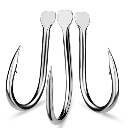 Flatting Single Fishing Hook Pike Barbed Fishhook High Carbon Steel Jig Assistant Fish Hook Fishing Accessories Lureswholesale