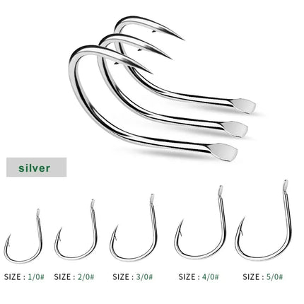 Flatting Single Fishing Hook Pike Barbed Fishhook High Carbon Steel Jig Assistant Fish Hook Fishing Accessories Lureswholesale