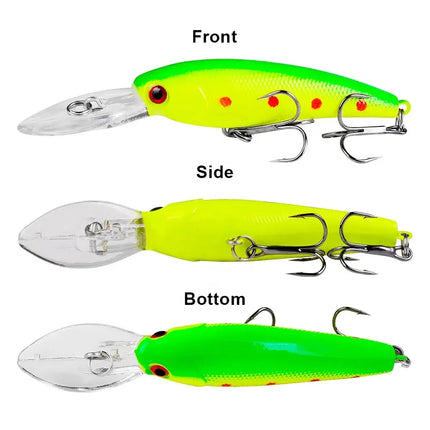 Floating Bass Fishing Lure 9cm 7g Artificial Plastic Hard Bait Crankbait with Treble Hook Wobbers Wholesale Lureswholesale