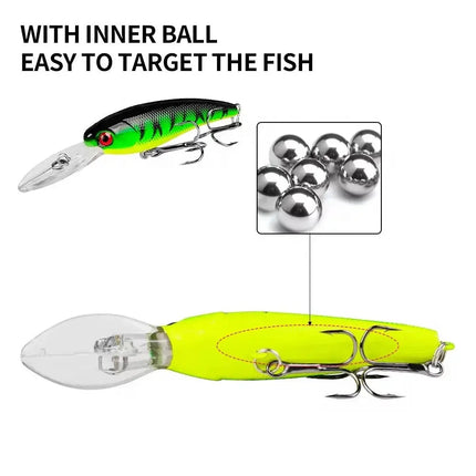 Floating Bass Fishing Lure Artificial Plastic Jerkbait Sinking Lure Set Hard Baits Lureswholesale