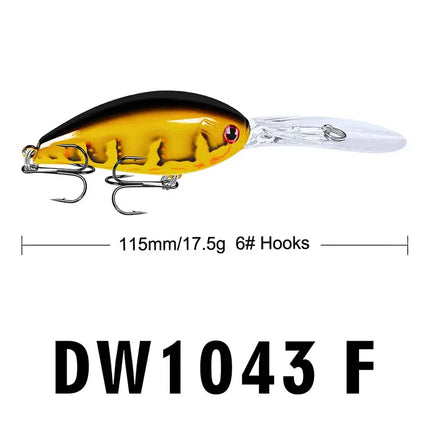 Floating Crankbait Top Water Fishing Lure 11.5cm 17.5g Pike Bass Lure for Tout Tackle Swimbait Lureswholesale