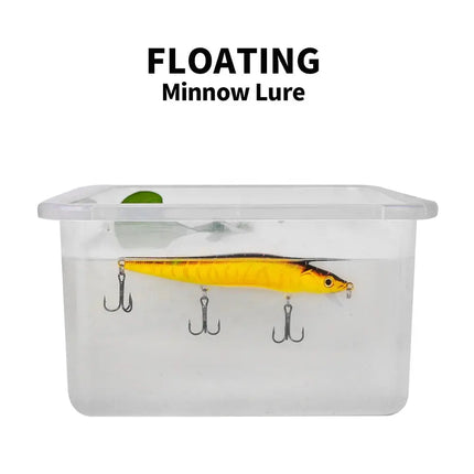 Floating Fishing Lure 12cm/15g Minnow Crankbait Wobblers 3D Eyes Artificial Bait Swimbait for Bass Lureswholesale