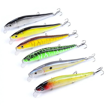 Floating Fishing Lure 12cm/15g Minnow Crankbait Wobblers 3D Eyes Artificial Bait Swimbait for Bass Lureswholesale