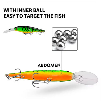 Floating Hard Minnow Lures Swimbait Pike Hard Bait for Bass Fishing Lure Isca Pesca Artificial Bait Lureswholesale