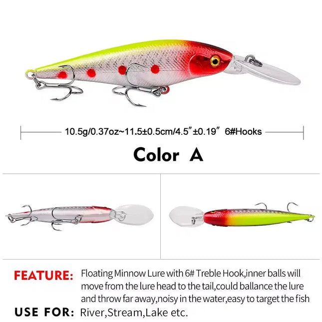 Floating Hard Minnow Lures Swimbait Pike Hard Bait for Bass Fishing Lure Isca Pesca Artificial Bait Lureswholesale